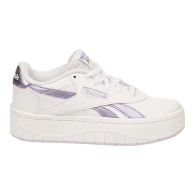 Image of Reebok Classic Court Advance Surge Unisex Trainers for kids, Size: 12, Footwear white/metalic purple/digital gleam shoes