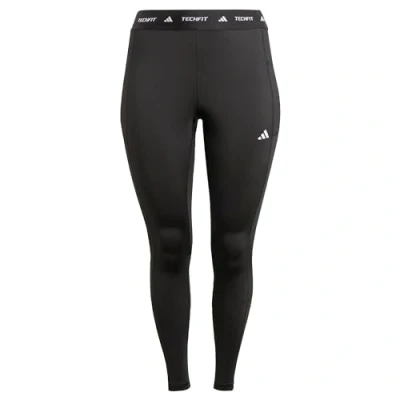 Image of adidas Performance Techfit Stash Pocket Fulllength PLUS SIZE Leggings, Women&#039;s, Size: 20 22, Black