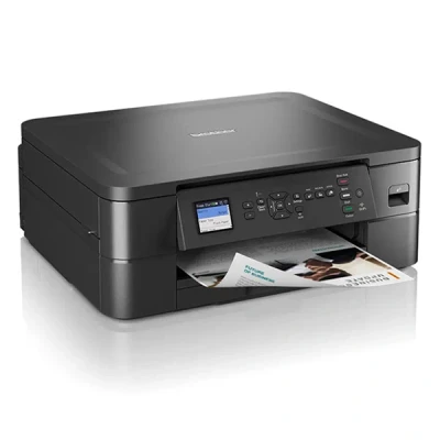 Image of Brother DCP J1050DW, colour, 3 in 1 colour inkjet multifunction printer, scanner, copier, black, 400 x 151 343 mm, 17/9 ppm