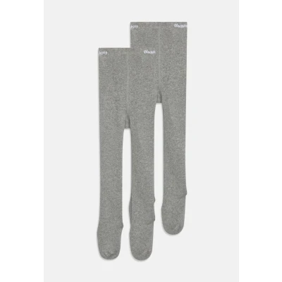 Image of Playshoes Thermal Unisex 2 PACK Tights for kids, Size: 3 4y, Grey/melange