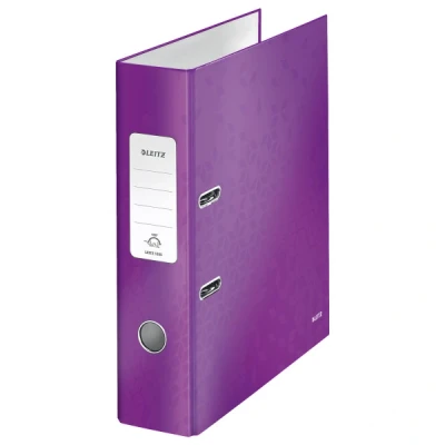 Image of Leitz 10050062 A4 80 mm WOW 180 Lever Arch Files Purple, Design may vary