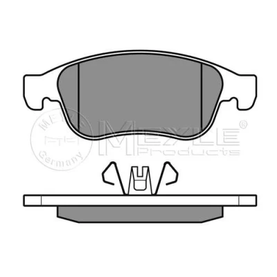 Image of brake Pad Set, disc MEYLE 025 249 1418