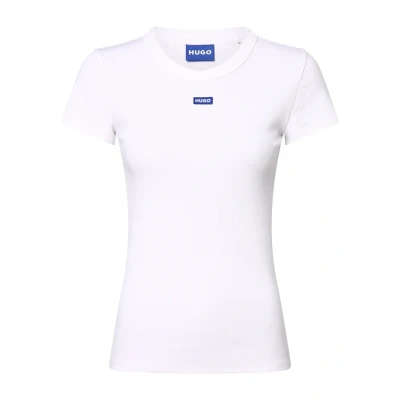 Image of HUGO EASY TEE Basic Tshirt, Women&#039;s, Size: XS, White