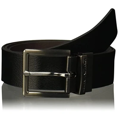 Image of Armani Exchange BELT Belt, Size: 40, Black/brown