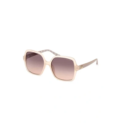 Image of Guess Sunglasses, Women&#039;s, Size: One Size, Beige marrone sfumato
