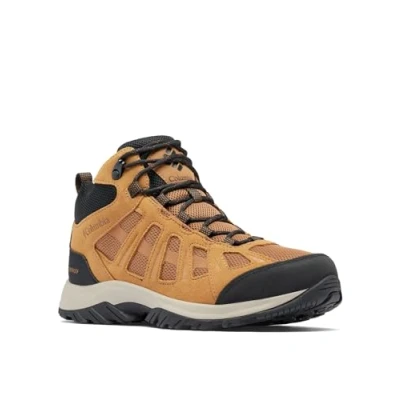 Image of Columbia Redmond III MID Waterproof Hiking shoes, Men&#039;s, Size: 7, Elk/spice Leather and textile