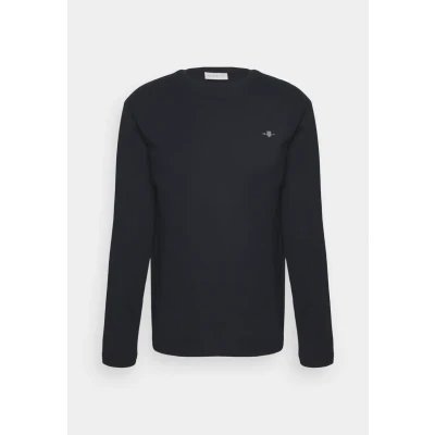 Image of GANT REG Shield Long sleeved top, Men&#039;s, Size: 3XL, Black