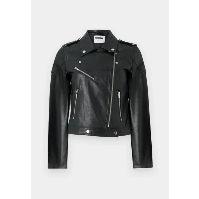 Image of Noisy May Nmrollo Jacket Faux leather jacket, Women&#039;s, Size: 8, Black