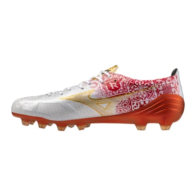 Image of MIZUNO Αlpha SR4 JAPAN Football Shoes White/gold/high risk red Women/Men Size 8,5