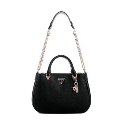 Image of Guess Fedora Shoulder Satchel Handbag, Women&#039;s, Size: One Size, Black