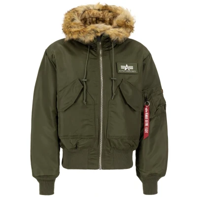 Image of ALPHA INDUSTRIES Men&#039;s Bomber Jacket, Dark Green, M