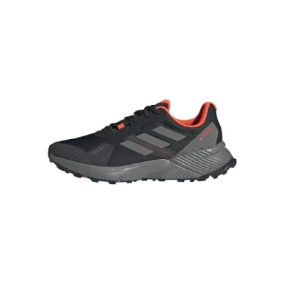 Image of Adidas Terrex Soulstride R.RDY Trail running shoes, Men&#039;s, Size: 6, Core black/grey four/solar red Textile/synthetics