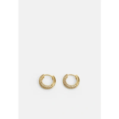 Image of kate spade new york PAVE MINI Huggies Earrings goldcoloured, Women&#039;s, Size: One Size, Gold coloured