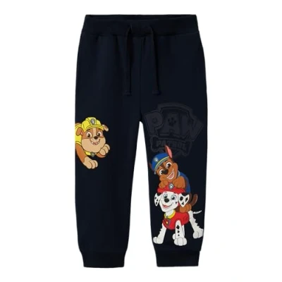 Image of Name it mini Boys Nmmjonce Paw Nreg SWE Pants Unb Cplg, Blazer navy, 92