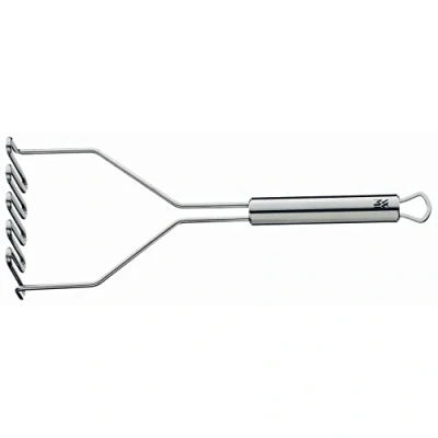 Image of WMF Potato Masher 29 cm Profi Plus Cromargan Stainless Steel Partly Matt Dishwasher Safe, Red, x 10 5.9