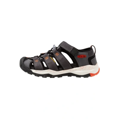 Image of Keen Newport NEO H2 Walking sandals for kids, Size: 2, Magnet/spicy orange Synthetics/textile