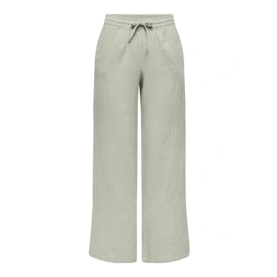Image of JDY Jdytheis LIFE WIDE PANT Trousers, Women&#039;s, Size: Small, Desert sage