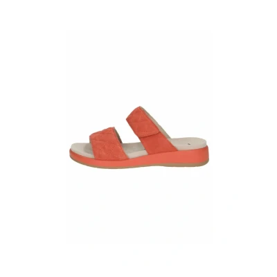 Image of Caprice Mules, Women&#039;s, Size: 4, Orange suede shoes