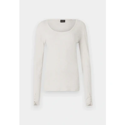 Image of BOSS Edeline Long sleeved top, Women&#039;s, Size: Medium, Open white