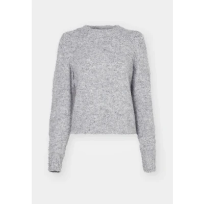 Image of Vero Moda Vmnovah Oneck Jumper, Women&#039;s, Size: XS, Medium grey melange