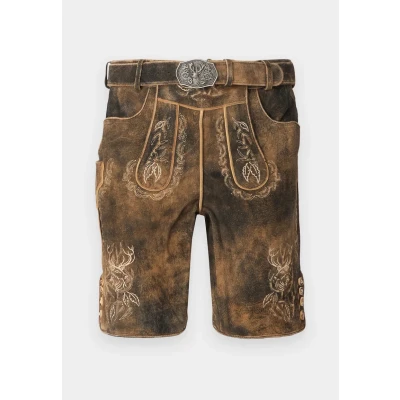 Image of Stockerpoint Leather trousers, Men&#039;s, Size: Small, Sepia raw