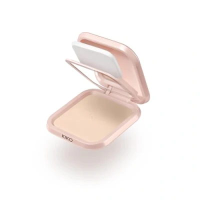Image of KIKO Milano Skin Lover Refining Face Powder Foundation 12g (Various Shades) 01 Chantilly