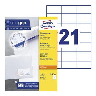 Image of AVERY Zweckform Multi Use Labels 70 x 42.3 mm White