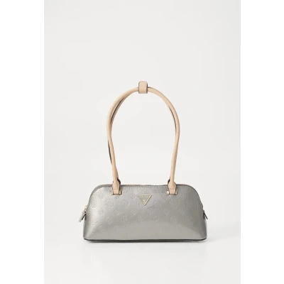 Image of Guess Arnela Shoulder Satchel Handbag, Women&#039;s, Size: One Size, Pewter