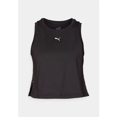 Image of Puma Cloudspun Sleeveless TANK Short Top, Women&#039;s, Size: XL, Black