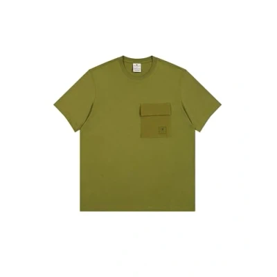 Image of Champion Ctech Crewneck Basic Tshirt, Men&#039;s, Size: Medium, Green