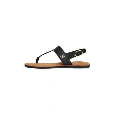 Image of Tommy Hilfiger Tbar sandals, Women&#039;s, Size: 4, Black Leather