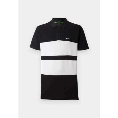 Image of BOSS Stripe ZONE Polo shirt, Men&#039;s, Size: Medium, Black
