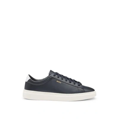 Image of BOSS Kieran Trainers, Men&#039;s, Size: 12, Dark blue ten Leather