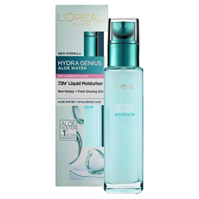 Image of L&#039;Oreal Paris Hydra Genius Liquid Care Moisturiser Sensitive Skin 70ml