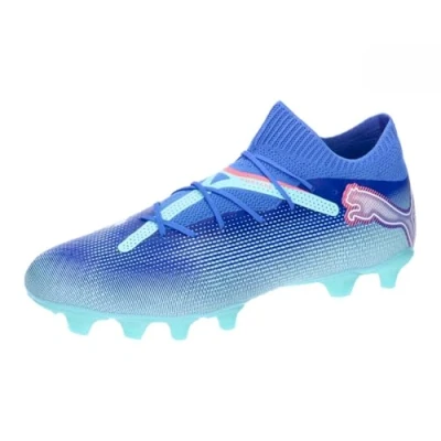 Image of Puma Unisex&#039;s Future 7 Pro Fg/Ag Soccer Shoe, Bluemazing White Electric Peppermint, 11 UK