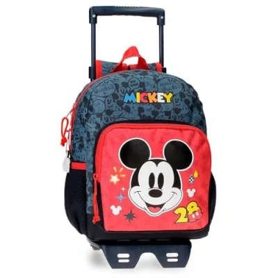 Image of Disney Mickey Get Moving Rucksack Kindergarten Mehrfarbig 19x23x8 cm, Colourful, Backpack 28 + Trolley