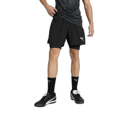 Image of Puma Teamgoal Short Sports shorts, Men&#039;s, Size: Small, Black/white