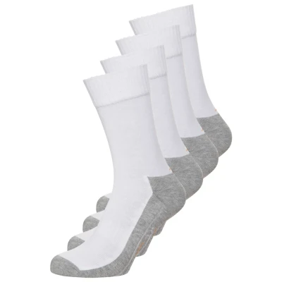 Image of camano 4 PACK Sports socks, Men&#039;s, Size: 9 11.5, White