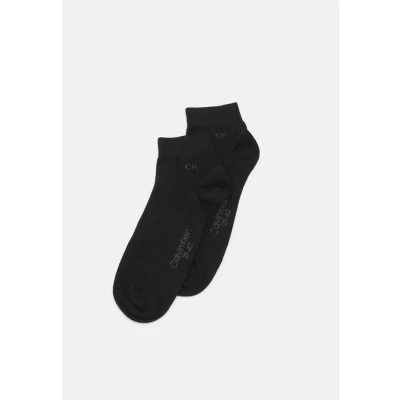 Image of Calvin Klein Underwear Quarter 2 PACK Socks, Men&#039;s, Size: 6 8, Black
