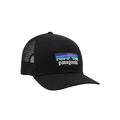 Image of Patagonia P6 LOGO Trucker HAT Unisex Cap, Size: One Size, Black