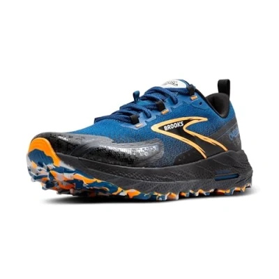 Image of Brooks Cascadia 18 Trail running shoes, Men&#039;s, Size: 9, Blue sapphire black orange Textile