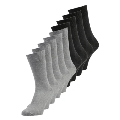 Image of camano 9 PACK Unisex Socks, Size: 2.5 5, Light grey melange/antracite