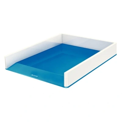 Image of Leitz Wow Duo Colour 53611036 Letter Tray Set of 4 Blue