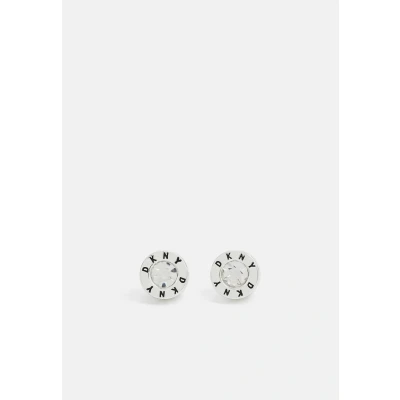 Image of DKNY LOGO Stone Earrings silvercoloured, Women&#039;s, Size: One Size, Silver coloured