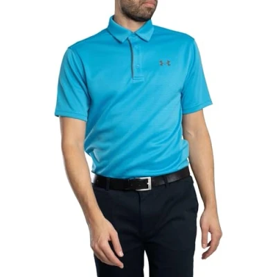 Image of Under Armour Polo shirt, Men&#039;s, Size: Medium, Ether blue/pitch gray