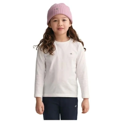 Image of GANT Shield Long sleeved top for kids, Size: 24m, White