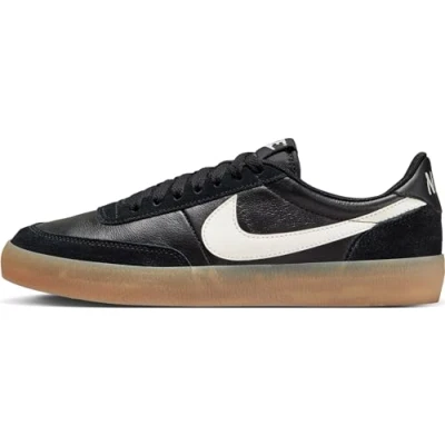 Image of Nike Sportswear Killshot Trainers, Women&#039;s, Size: 7.5, Black/sail/gum yellow Leather