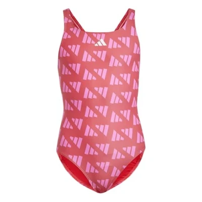 Image of adidas Performance Swimsuit Semi lucid red pink for kids, Size: 5 6y,