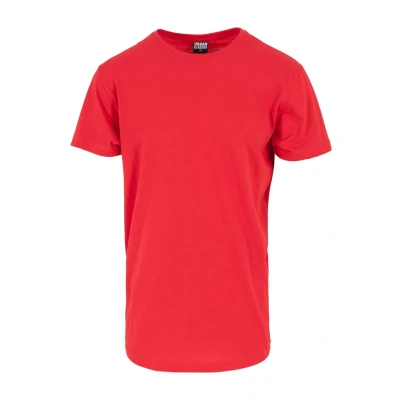 Image of Urban Classics Men&#039;s Shaped Long Tee Camiseta, Fire Red, M