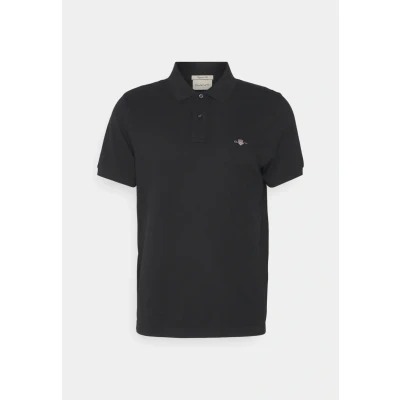 Image of GANT SLIM Shield Polo shirt, Men&#039;s, Size: Small, Black